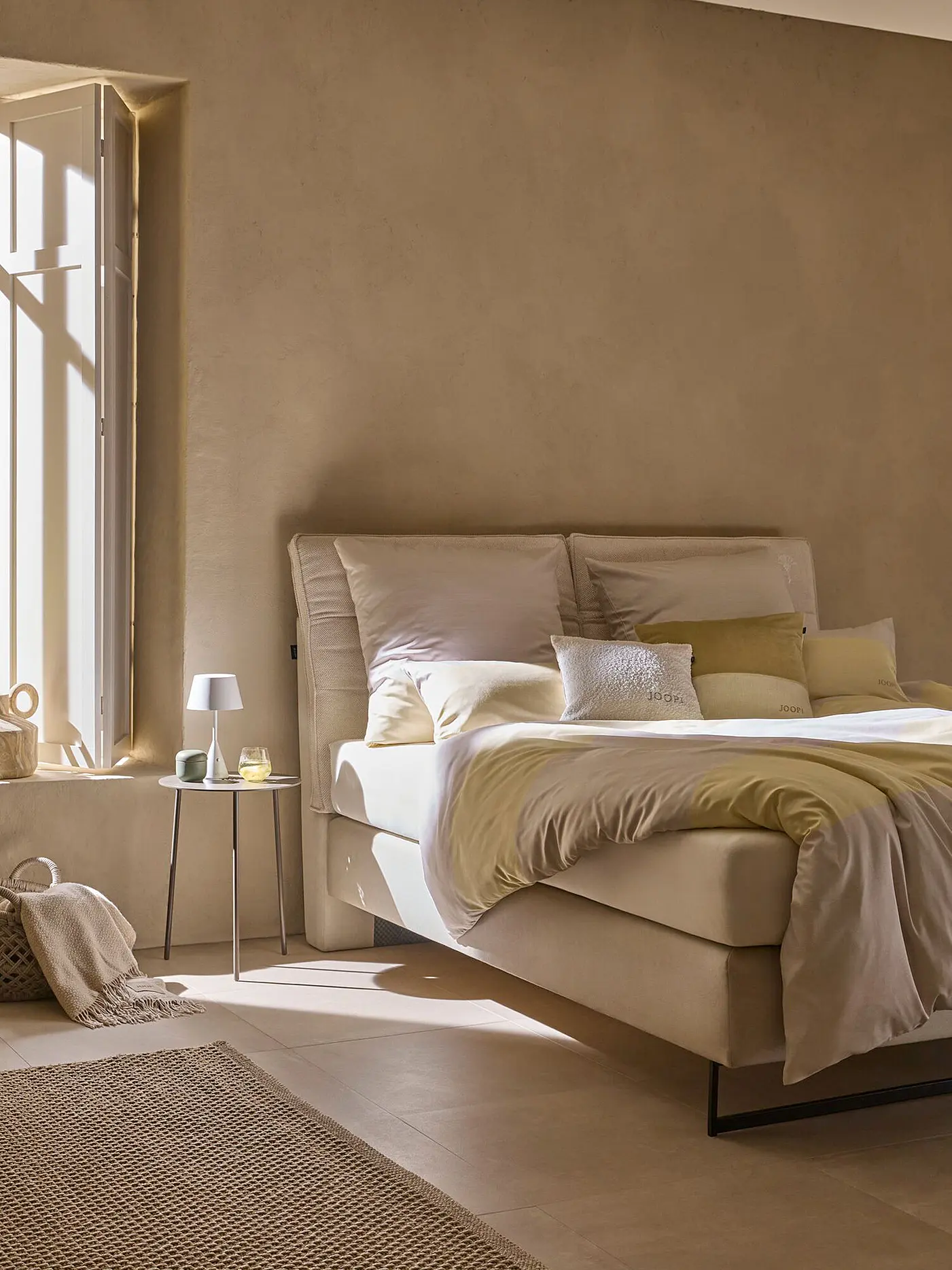 JOOP | Satin Bettwäsche SPLIT 70x90cm / 140x220cm Vanilla | 